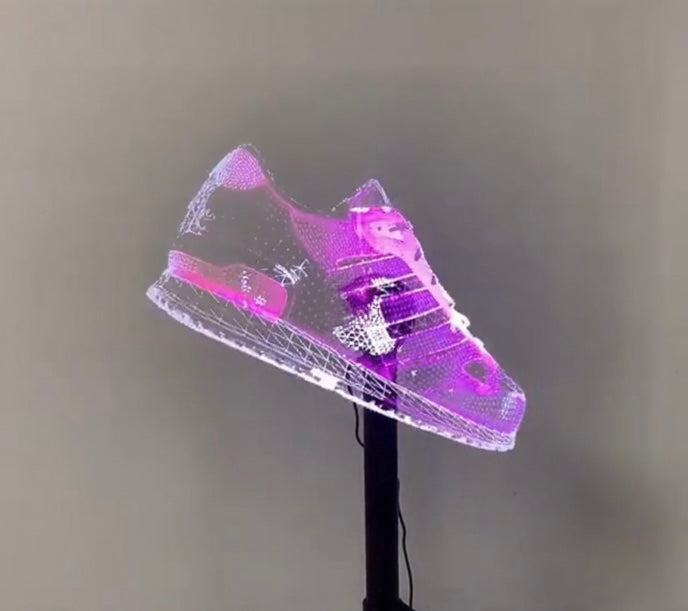 3D holographic fan with remote control